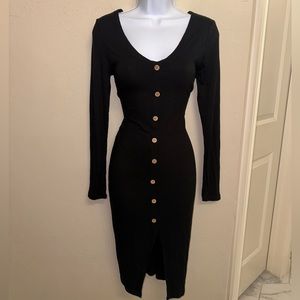 Winter long sleeved dress sweater dress, size medium